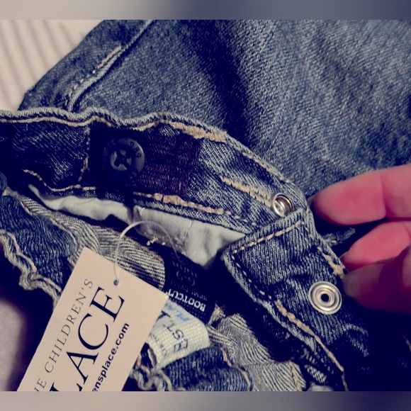 NWT - The Children’s Place Boot Cut Infant Blue Jeans 6-9 mths - Picture 3 of 6